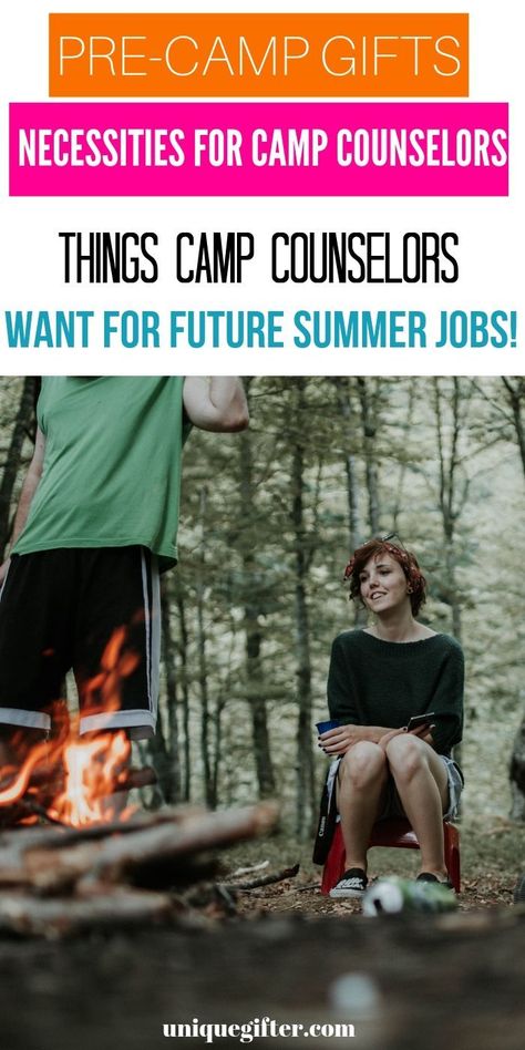 Best Gifts and Necessities for New Camp Counselors | Camp Counselor Gift Ideas | Creative GIfts For Camp Counselors | #gifts #giftguide #presents #camp #counselors #necessities #uniquegifter Camp Counselor Aesthetic, Camp Counselor Gifts, Gift Ideas Creative, Summer Camp Counselor, Counselor Gifts, Camp Counselor, Summer Jobs, Christmas Gifts For Boys, Golden Rule