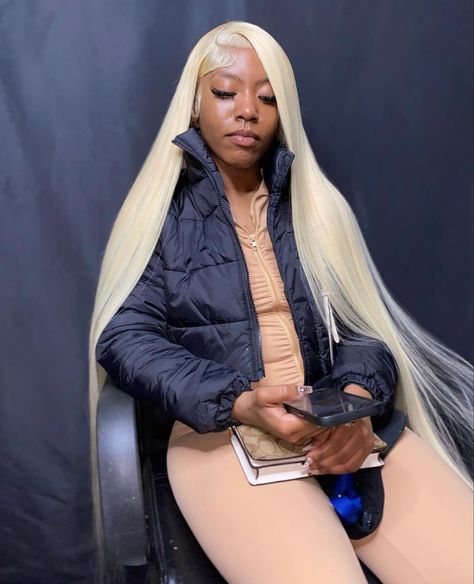 40 Inch Bust Down Wig Blonde, 613 Buss Down, Side Part Blonde Hair, 613 Middle Part Buss Down, Toned Blonde Wig Black Women, Side Part Blonde Wig, Blonde Hair Side Part, Blondes Hairstyles, Blonde Wig Hairstyles