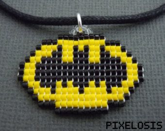 Bead Pets, Pony Bead Animals, Pony Bead Projects, Pony Bead Crafts, Bat Man, Batman Symbol, Pony Bead Patterns, Bead Projects, Symbol Necklace