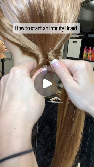 Infinity Braid Hairstyles, Braided Hairstyles Easy Tutorials, Infinity Braid Tutorial, Infinity Braid, Plaits Hairstyles, Who Asked, Hair Jewels, Fake Hair, Braid Tutorial