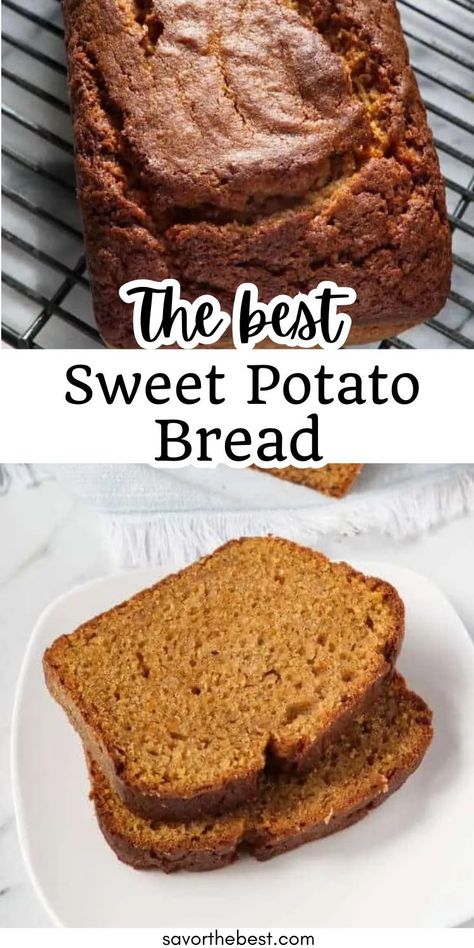 There is just something so delicious and comforting about a good sweet potato bread recipe. You’re going to love the delicious aroma wafting through the home as the bread bakes. The warm spices and tender, moist bread will please even the pickiest eaters. Bread Machine Sweet Potato Bread, Gluten Free Sweet Potato Bread, Sweet Potato Bread Pudding Recipe, Sweet Potato Bread Recipes, Sweet Potatoes Bread, Sweet Potato Quick Bread, Sweet Potato Bread Recipe, Sweet Potato Bread Pudding, Potato Bread Recipe