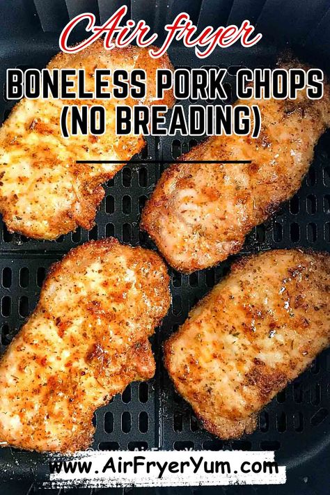 Small Pork Chops In Air Fryer, Pork Chop Recipes Air Fryer Oven, Recipe For Pork Chops In Air Fryer, Pork Chops In Airfryer, Think Pork Chops In Air Fryer, Low Carb Pork Chop Recipe Air Fryer, Air Fryer Fried Pork Chops Boneless, Pork In The Air Fryer, Airfry Boneless Pork Chop Recipes