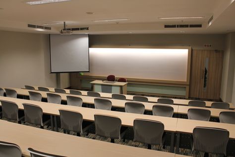 Classroom (new building) Modern College Classroom, Innovative School Design, Big Classroom, College Building, Classroom Interior, Classroom Planning, School Building Design, College Architecture, Ancient Chinese Architecture