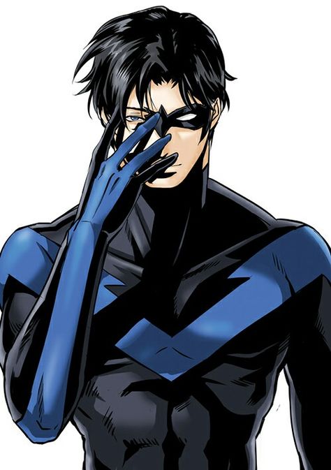 Night wing.....why are you such an attractive fictional chacter?? Haha but really Nightwing Art, Batman Christian Bale, Univers Dc, Bat Boys, Damian Wayne, Batman And Robin, Dc Comics Characters, Batman Family, Jason Todd