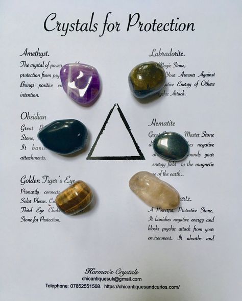 Crystals To Wear, Psychic Attack Protection, Stones For Protection, Protection Against Negative Energy, Crystals For Protection, Psychic Protection, Psychic Attack, Crystals Healing Properties, Chakra Healing Crystals