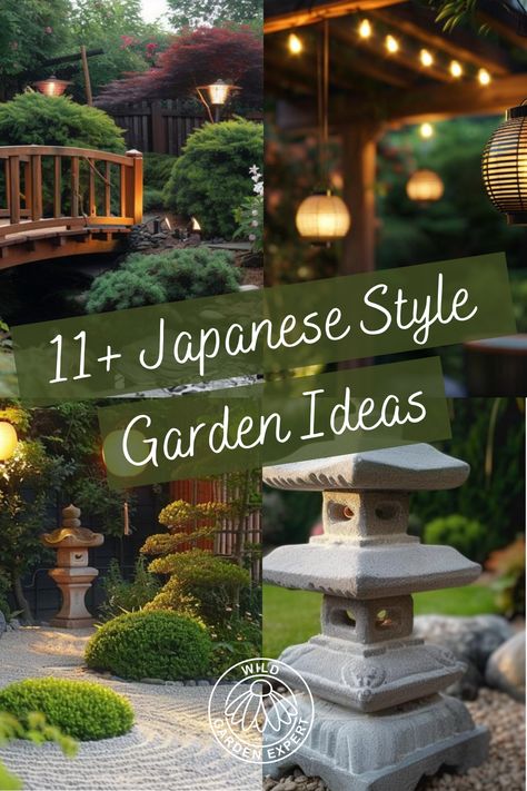 Experience tranquillity in your backyard with these captivating Japanese-style garden ideas. Renowned for their peaceful simplicity and natural allure, Japanese gardens offer a serene sanctuary. By incorporating some of these design tips you can easily craft a soothing Japanese style retreat right at home. Water features like koi ponds or bamboo fountains add soothing sounds and become focal points. Pagodas and Japanese maple trees immediately evoke the garden aesthetic. Japense Gardens Ideas, Japanese Garden Plans Design, Japanese Water Features In The Garden, Creating A Japanese Garden, Japanese Inspired Garden Backyards, Japanese Garden Balcony Ideas, Japanese Stroll Garden, Japanese Outdoor Lighting, Asian Inspired Backyard Ideas