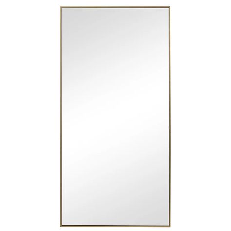 Mercury Row® Foran Mirror & Reviews | Wayfair Leaning Mirror, Gold Framed Mirror, Vanity Wall Mirror, Contemporary Wall Mirrors, Contemporary Vanity, Large Wall Mirror, Unique Mirrors, Contemporary Mirror, Frame Mirror