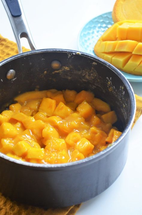 Mango Pie Filling, Canned Mango, Homemade Cherry Sauce, Mango Filling, Mango Pie, Mango Tart, Fruit Pie Filling, Mango Dessert Recipes, Chia Recipe