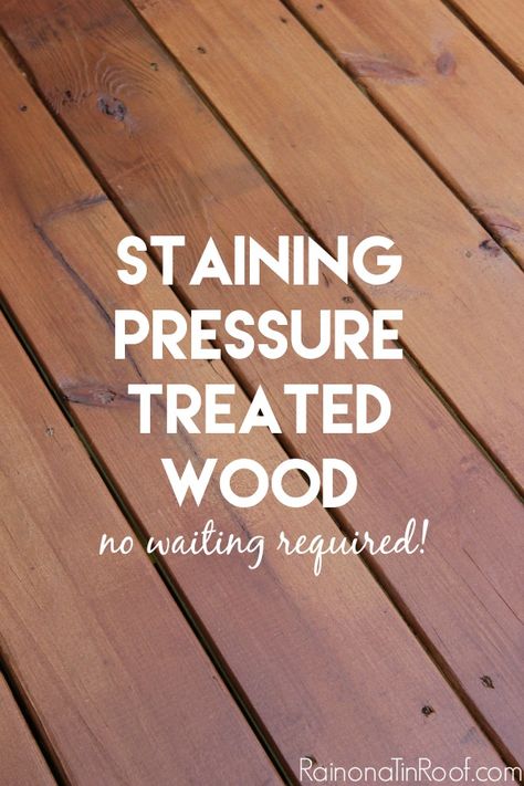 Staining Pressure Treated Wood, Wood Deck Stain, Treated Wood Deck, Outdoor Deck Decorating, Deck Stain Colors, Pressure Treated Deck, Deck Colors, Wooden Deck, Wood Patio Furniture