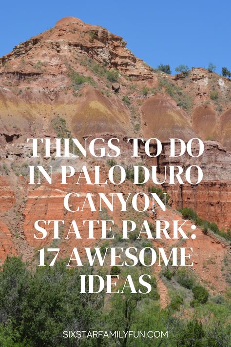 things to do in palo duro canyon Palo Duro Canyon State Park, Family Vacations Usa, Cheap Family Vacations, Texas Travel Guide, Florida Family Vacation, Camping In Texas, Family Travel Quotes, Family Travel Photography, Family Travel Hacks