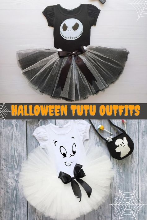 Casper Costume, Kids Ghost Costume Girl, Toddler Ghost Costume Girl, Jack Skellington Baby Costume, Toddler Ghost Costume, Cute Girl Costumes, Halloween Tutu Costumes, Nightmare Before Christmas Characters, Ghost Halloween Costume