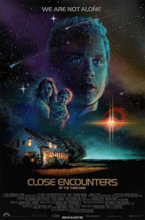 Close Encounters of the Third Kind movie poster Fantastic Movie posters #SciFi movie posters #Horror movie posters #Action movie posters #Drama movie posters #Fantasy movie posters #Animation movie Posters Sifi Movies, Iconic 80s Movies, Richard Dreyfuss, Space Movies, Best Movie Posters, Film Poster Design, Classic Sci Fi, Film Making, Horror Posters