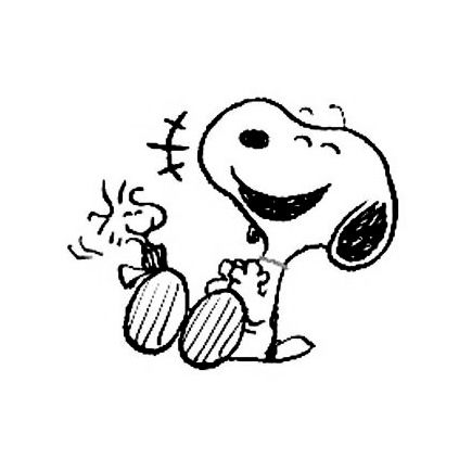 Snoopy And Woodstock, Woodstock, Snoopy, Black And White, White, Black