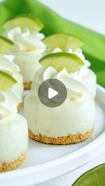 Courtney Carey | Cake Me Home Tonight on Instagram: "Mini key lime pie cheesecakes have the sweet and tart flavor of key lime pie in mini form! Comment MINI to have the recipe sent to your inbox or find it on cakemehometonight.com! #keylimepie #cheesecake #nobakecheesecake #minicheesecake" Assorted Mini Desserts, Assorted Cheesecake, Mini Key Lime Pie, Key Lime Pie Cheesecake, Cake Me Home Tonight, Mini Key Lime Pies, Mini Tart Recipes, Baking Basket, Key Lime Cheesecake