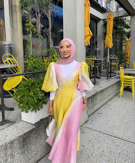 Colourful Hijab Outfit, Colorful Hijab Outfits, Hijab Outfit Aesthetic, Summer Hijabi, Halal Fashion, Modest Muslim Fashion, Outfits Muslim, Hijab Fashion Summer, Street Hijab Fashion