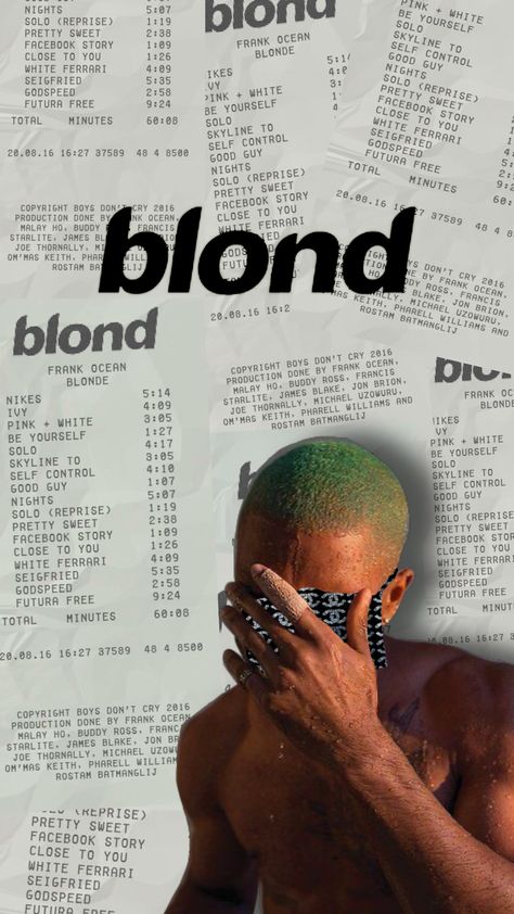 Blonde Wallpaper Frank Ocean, Blond Frank Ocean Wallpaper, Wallpaper Frank Ocean, Blond Frank Ocean, Frank Ocean Lyrics, Album Cover Wallpaper, Frank Ocean Wallpaper, Classic Films Posters, Guys Night