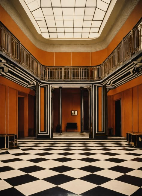 Art Deco Editorial, Art Deco Flooring, Art Deco Interior 1920s, Neo Classical Interiors, Art Deco Hallway, Art Deco Lobby, 1920s Architecture, Modern Art Deco Interior, 1920s Interior Design