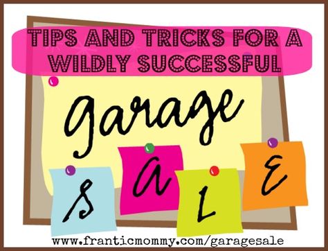 Tips & Tricks for a Wildly Successful Garage Sale Garage Sale Clothes, Online Garage Sale, Garage Sale Tips, Yard Sale Signs, Garage Sale Signs, Plan Garage, Pergola Design, Sign Image, Garage Sale Pricing