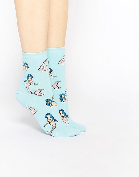 Mermaid Socks, Mermaid Hair Color, Mermaid Kisses, Tennis Socks, Mermaid Design, Unicorns And Mermaids, Mermaid Aesthetic, Mermaid Gifts, Mermaid Inspired