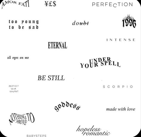 Tattoos About Energy, Passion Tattoo Word, Goddess Word Tattoo, Wavy Word Tattoo, Tenderness Tattoo, Peace Word Tattoo, Amor Tattoo Fonts Words, Hopeless Romantic Tattoo Ideas, Mystical Words