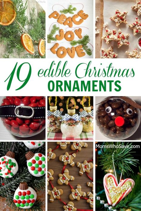 Edible Christmas Ornaments, Making Christmas Ornaments, Yule Gift, Diy Food Gifts, Diy Edible, Easy Christmas Ornaments, Edible Crafts, Christmas Party Themes, Food Ornaments