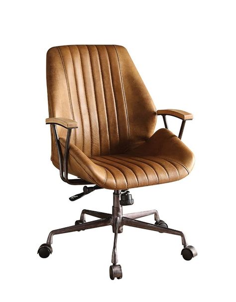 PRICES MAY VARY. Executive Arm Office Chair Swivel Seat Adjustable Height with Pneumatic Lift Padded Back and Seat 5-Star Base with Casters Brown Leather Office, Brown Leather Office Chair, Adjustable Chairs, Leather Office, Swivel Office Chair, Conference Chairs, Executive Office Chairs, Leather Office Chair, Stylish Chairs