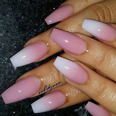 Stunning set by @nailsbymac using P3, Dramatic White and Clear! :sparkles::nail_care::cherry_blossom: Pink Powder Nails, Nails Snow, Pink And White Nails, Tammy Taylor Nails, Bella Nails, Sweet Nails, Tammy Taylor, Candy Paint, Pink Powder