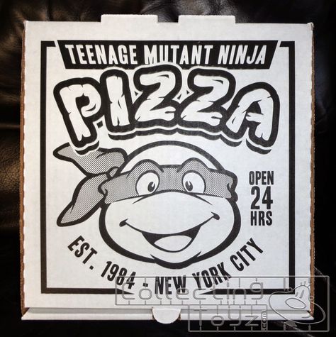 Tmnt Pizza, Ninja Turtles Pizza, Pizza Box Design, Ninja Turtle Pizza, Pizza Branding, Pizza Logo, Pizza Art, City Skyline Art, Pizza Cat