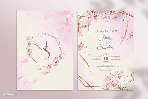 Wedding Cards Background, Mexican Style Wedding, Cards Background, Malaysia Wedding, Pink Wedding Invitation, Wedding Watercolor, Purple Wedding Invitations, Green Wedding Invitations, Frame Wedding