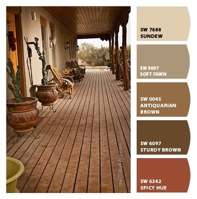 Paint colors from ColorSnap by Sherwin-Williams Sherwin Williams Brown, Paint Colors Sherwin Williams, Tuscany Decor, Vet Clinic, Tuscan Design, Pintura Exterior, Mediterranean Home Decor, Brown Kitchens, Sherwin Williams Paint Colors