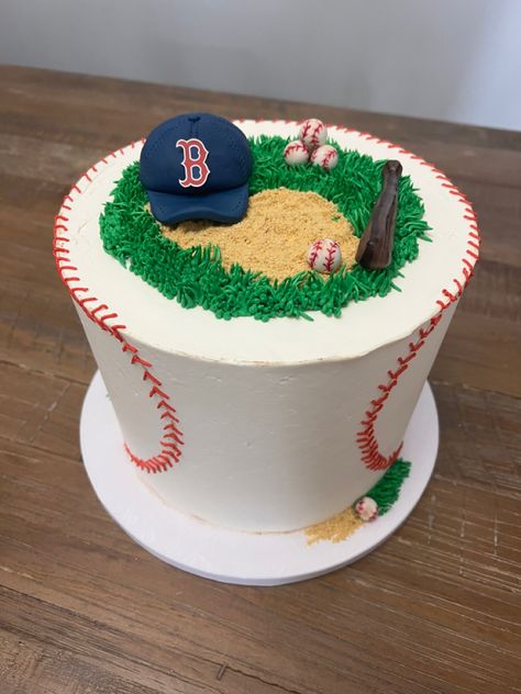 Buttercream Baseball Themed cake with all edible handmade toppers Baseball Themed Cake, Baseball Cake, Home Based Business, Let Them Eat Cake, Themed Cakes, Eat Cake, Butter Cream, Sweet Treats, Birthday Cake