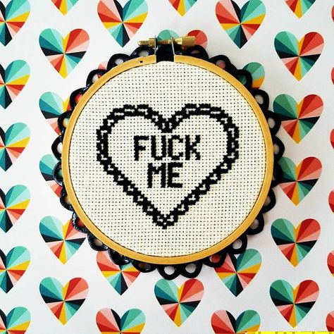 Funny Valentine Cross stitch pattern Vday Valentine's Day #crossstitch #crossstitching #crossstitchersofinstagram #xstitch #xstitching #embroidery #needlepoint #imadethis #somethingimade #crossstitchpattern #etsyseller #fuckme #luvmeplz #luvuhoe #uminenow #pizza #valentine #valentinesday #vday #vdaypresent #bemyvalentine #antivalentine #eatass #youlldo #youisfine #saintvalentine #valentines2018 I Love You Cross Stitch Pattern, Valentines Day Cross Stitch Patterns, Cute Cross Stitch Patterns Easy, Valentines Cross Stitch, Pizza Valentine, Valentine Cross Stitch, Love Cross Stitch Pattern, Subversive Cross Stitches, Cross Stitch Letter Patterns