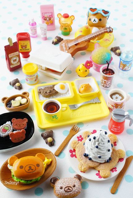 Re Ment Food, Re Ment Miniatures, American Girl Doll Diy, 귀여운 음식 그림, Barbie Food, Hello Kitty Toys, Miniature Things, Re Ment, Kawaii Toys