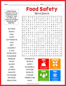 Results for kitchen safety | TPT Food Safety Worksheets, Food Safety Activities, Kitchen Safety Worksheets, Kitchen Safety Activities, Kitchen Safety Rules, Class Worksheets, Facs Classroom, Safety Games, Word Search Puzzles Printables