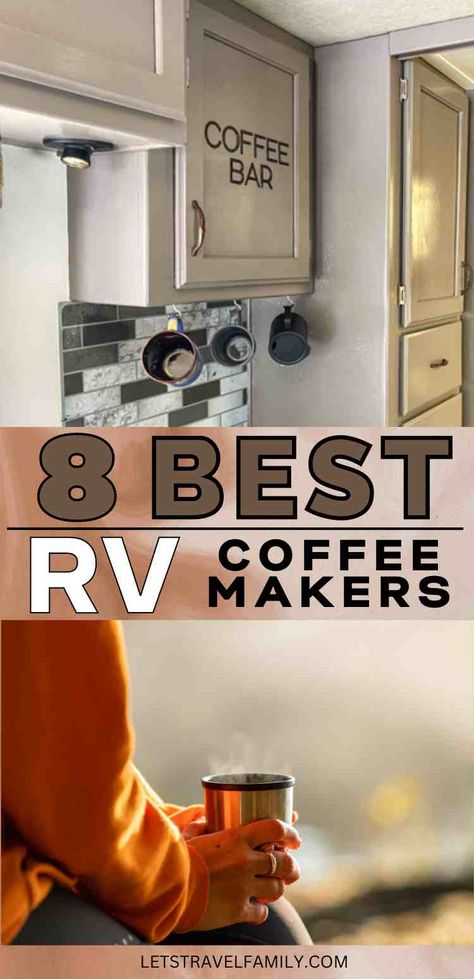 Rv Coffee Station, Small Coffee Maker, Dry Camping, Rv Organization, Rv Kitchen, Buying An Rv, Best Coffee Maker, Rv Accessories, Cord Storage