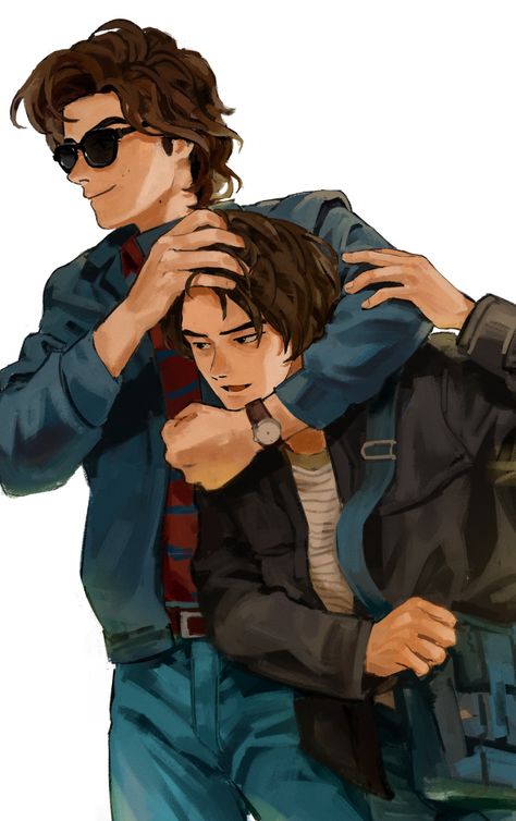 Stonathan Fanart, Steve X Jonathan, Steve Harrington Fanart, Jonathan Byers, Stranger Things Steve, Stranger Things Art, Stranger Things Wallpaper, Steve Harrington, Stranger Things Funny