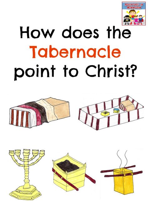 Tabernacle lesson: How does the tabernacle point to Christ? Tabernacle Of Moses Printable, Tabernacle Of Moses, Faith Lessons, Teaching Adults, Feast Of Tabernacles, Bible Teaching, Sabbath School, Family Bible, Printable Lesson Plans