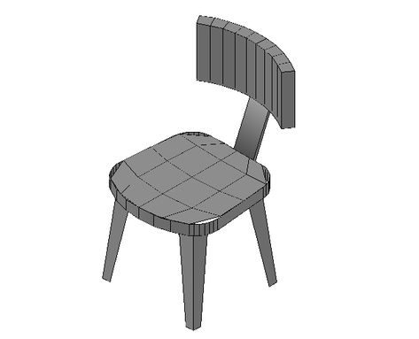 Modern Dining Chair 3d Model In AutoCAD Drawings - Cadbull Brick Bbq, Study Chair, Modern Sofa Designs, Drawing Block, Cad Blocks, Acrylic Bathtub, 3d Drawings, Autocad Drawing, Cad Drawing