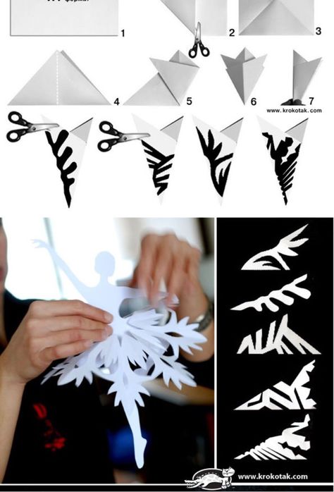 Diy Paper Snowflakes Easy, Diy Christmas Star, Crafts For Teens To Make, Paper Christmas Decorations, Ribbon Embroidery Tutorial, Crafts For Adults, Handmade Paper Crafts, Paper Craft Diy Projects, Kid Craft