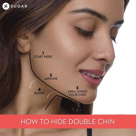 Contour Neck Double Chin, Makeup Double Chin, How To Contour Double Chin, Hide Double Chin, Hide A Double Chin, Double Chin Hairstyles, Double Chin Removal, Makeup Masterclass, Face Contouring Makeup