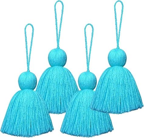 Amazon.com: Big Size 4 PCS Tassels for Crafts, Handmade Hanging Tassels for Pillow Decor, Blanket Decoration Tassels, with Hanging Rope for Tassel Garland (8cm/3.15 inch) (RED-4PCS) Hanging Tassels, Handmade Hanging, Creative Soul, Pillow Decor, Tassel Garland, Hanging Rope, Crafts Handmade, Holiday Shopping, Amazon Art