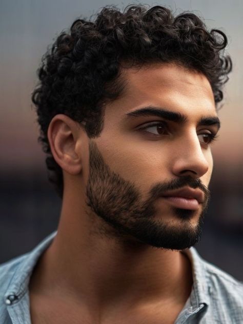 Arab Man Haircut, Spanish Men Hairstyles, Short Curly Hair Big Forehead, Fine Arab Men Curly Hair, Men Curly Haircut Styles, Hot Arab Men With Curly Hair, Persian Men Handsome, Fade Curly Hair Men, Handsome British Men