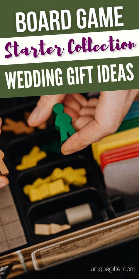 Wedding Gift Idea: Board Game Collection | Board Game Gift Ideas | Board Games for Couples | Starter Board Game Collection List #boardgames #weddinggift #giftbasket Board Game Basket Gift Ideas, Board Game Wedding Favors, Board Game Gifts, Board Game Gift Basket, Game Gift Ideas, Board Game Wedding, Starter Board, Board Game Collection, Groomsmen Favors