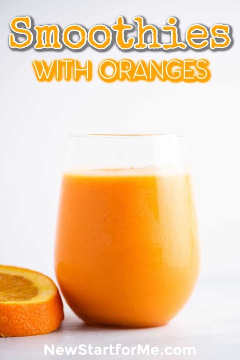 Smoothie Recipes with Oranges that are FULL of Flavor Recipes With Oranges, Carrot Smoothie Recipe, Orange Banana Smoothie, Grapefruit Smoothie, Baby Smoothies, Juice Blends, Green Monster Smoothie, Orange Smoothie Recipes, Creamsicle Smoothie