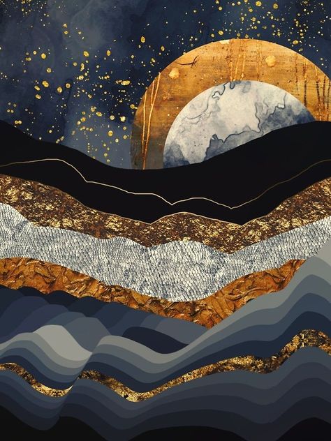 Art Deco Mountains, Mountain Geometric Art, Celestial Landscape Art, Abstract Mountain Mural, Trippy Mountain Art, 달력 디자인, 동화 ��삽화, Mountain Canvas, Abstract Canvas Wall Art