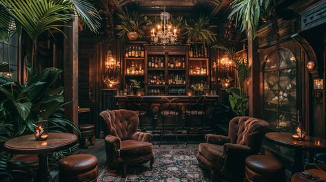 15 Best Jazz Age Speakeasy Room Designs - Marry Design Speakeasy Jazz Bar, Music Lounge Room, Speakeasy Lounge Design, Speakeasy Room Ideas Bohemian, Christmas Speakeasy, Speak Easy Basement Ideas, Speakeasy Office, Speakeasy Bar Design, Speakeasy Room Ideas