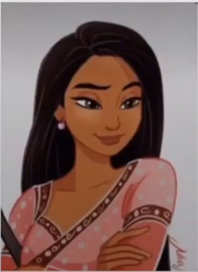 South Asian Cartoon Profile Pics, Indian Cartoon Pfp, Desi Pfps Aesthetic Cartoon, Desi Cartoon Pfp, Indian Girl Pfp Cartoon, Brown Girl Pfp Cartoon, Desi Illustration Wallpaper, Black Hair Olive Skin, Indian Pfp