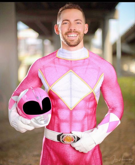 Ranger Cosplay, Cool Cosplay, Pink Ranger, Hot Hero, Go Go Power Rangers, Lycra Men, Happy Cartoon, Mighty Morphin Power Rangers, August 28