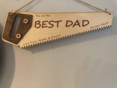 Excited to share the latest addition to my #etsy shop: Fathers Day Gift - Fathers Day Saw Gift - Fathers Day Present - Fathers Day Sign - DIY Dad - DIY Gift - Grandad Gift - Grandad DIY https://etsy.me/3W1PMRh #fathersday #bedroom #wallart #fathersdaysign #fathersdayfu Diy Tools Metal, Laser Creations, Grandad Gift, Personalized Fathers Day Gifts, Fathers Day Presents, Diy Signs, Diy Tools, Gift Birthday, Gifts For Father