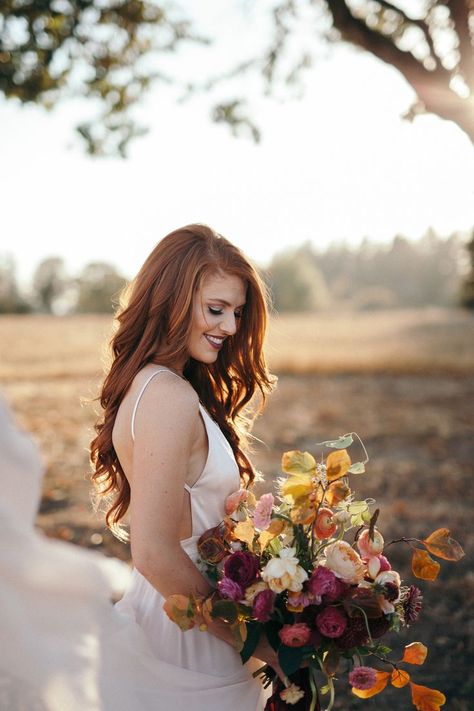 Redhead bride. #redheads #bride #wedding Redhead Bride, Roloff Family, Leanne Marshall, Anniversary Photoshoot, Portland Wedding, Wedding Pink, Maine Wedding, Floral Inspiration, Maggie Sottero